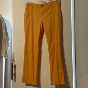 Bonobos Men’s Chino Pants Pastel Orange. Straight Leg. Size 35/30